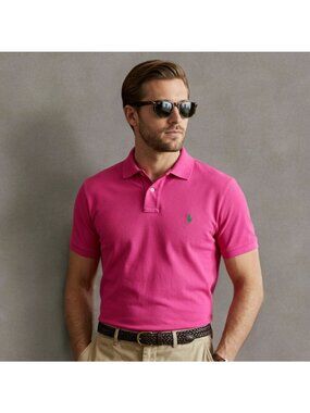 Polo Ralph Lauren Men’s Classic Fit Polo Shirt Collared Pullover Classic Tee